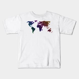 Colorful World Map, culture, tradition, rainbow 🌈 Kids T-Shirt